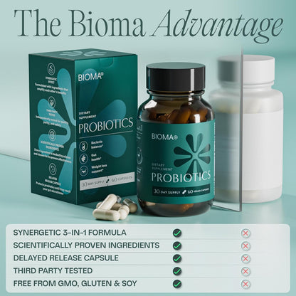 BIOMA Probiotics - Digestive Health and Gut Support